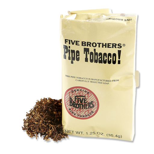 5 Brothers pipe tobacco, packaged pipe tobacco