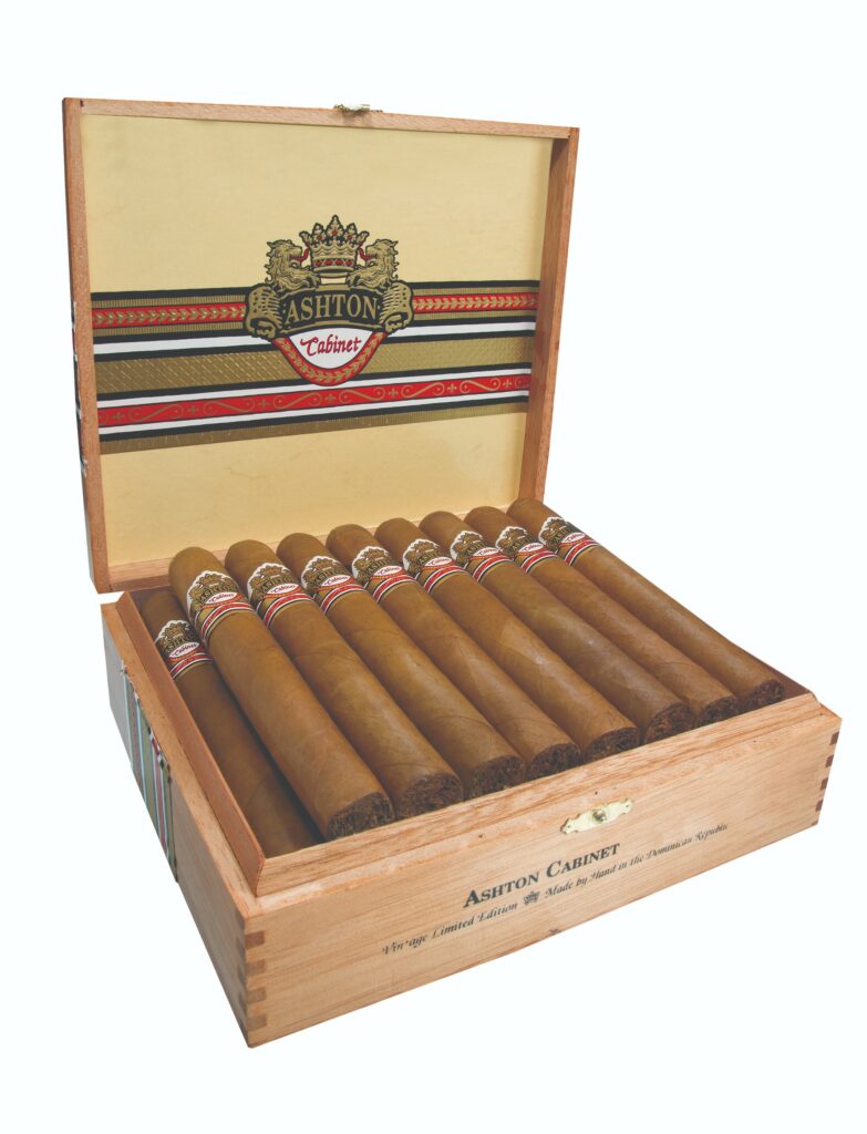 Ashton Cabinet No. 6, open box of cigars