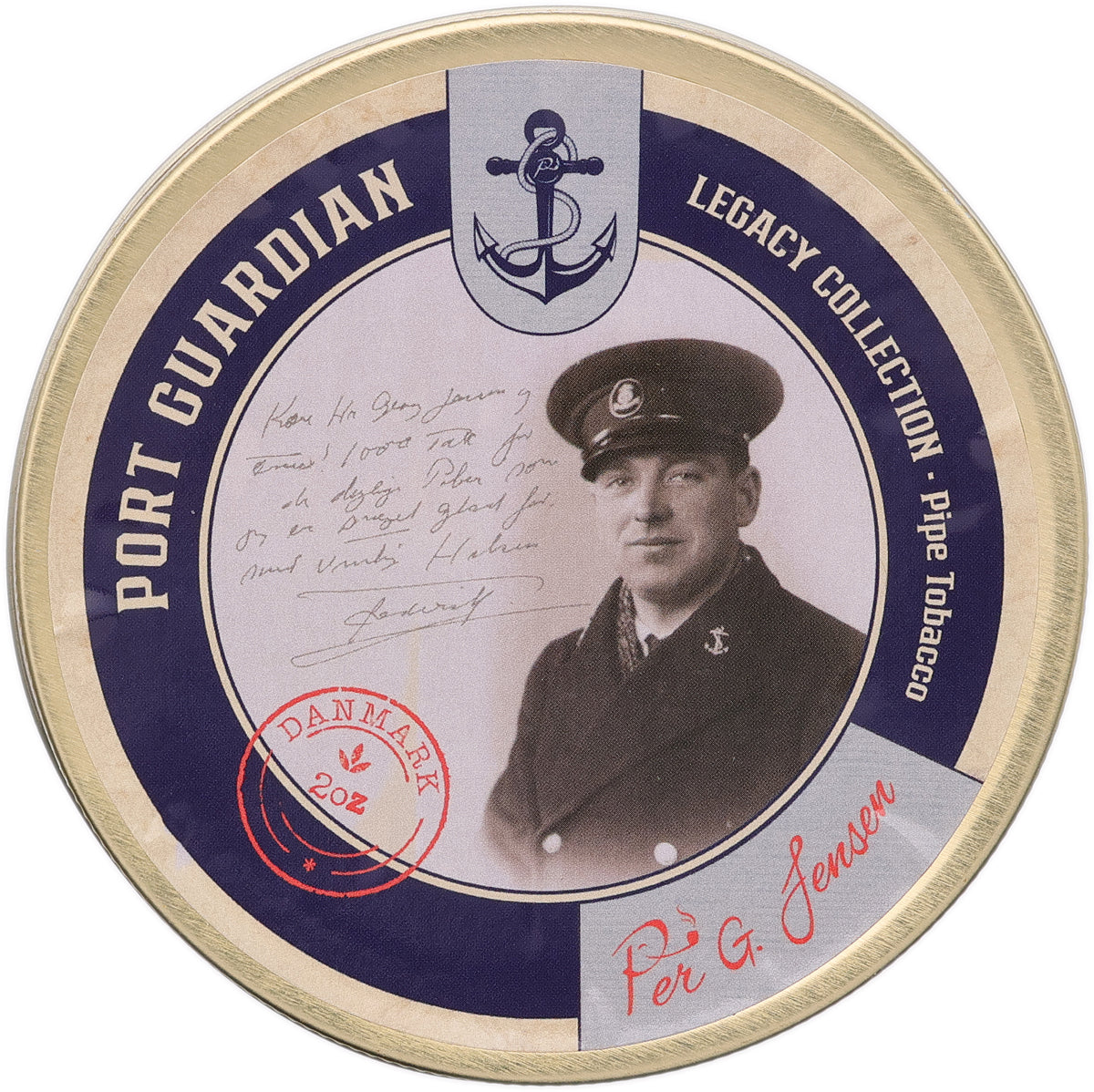 Per Jensen Legacy Port Guardian pipe tobacco tin