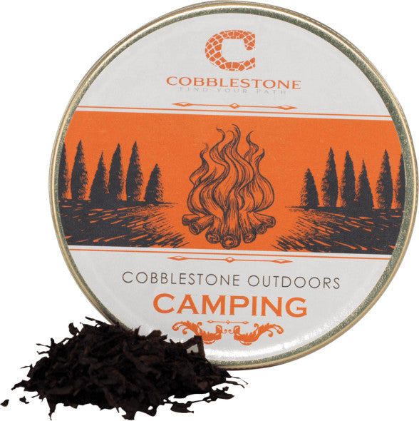 Cobblestone Camping pipe tobacco tin