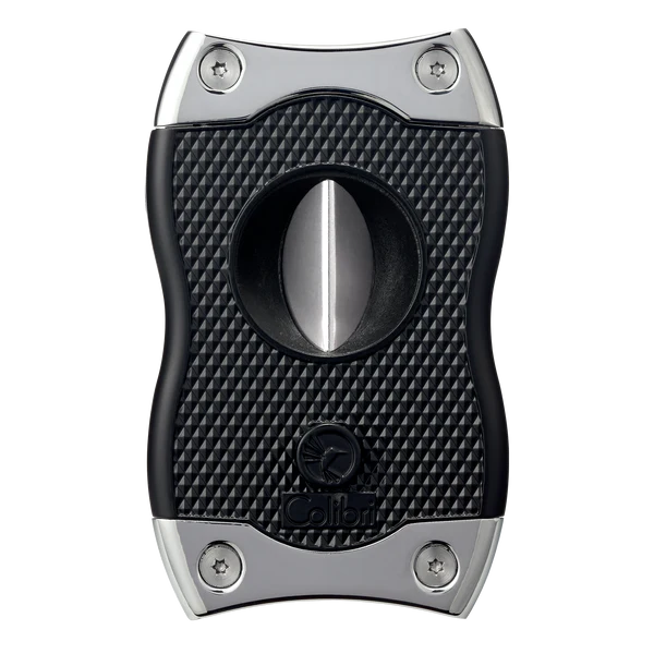 Colibri SV cigar cutter in chrome and black finish