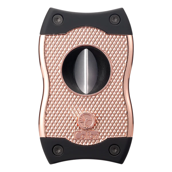 Colibri SV cigar cutter in rose gold and black finish