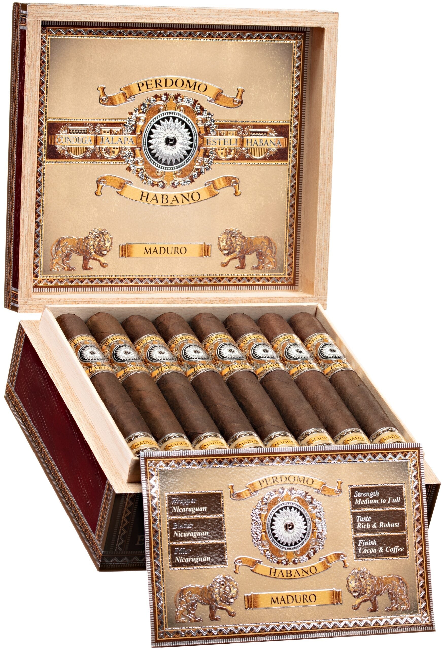 Perdomo Habano Bourbon Barrel Aged Maduro Epicure cigar, single stick