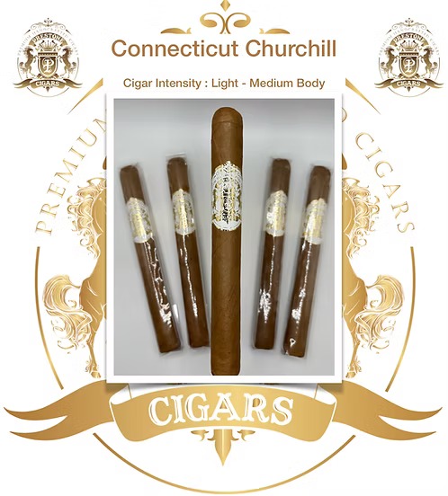 Prestone Connecticut Churchill cigar, single stick