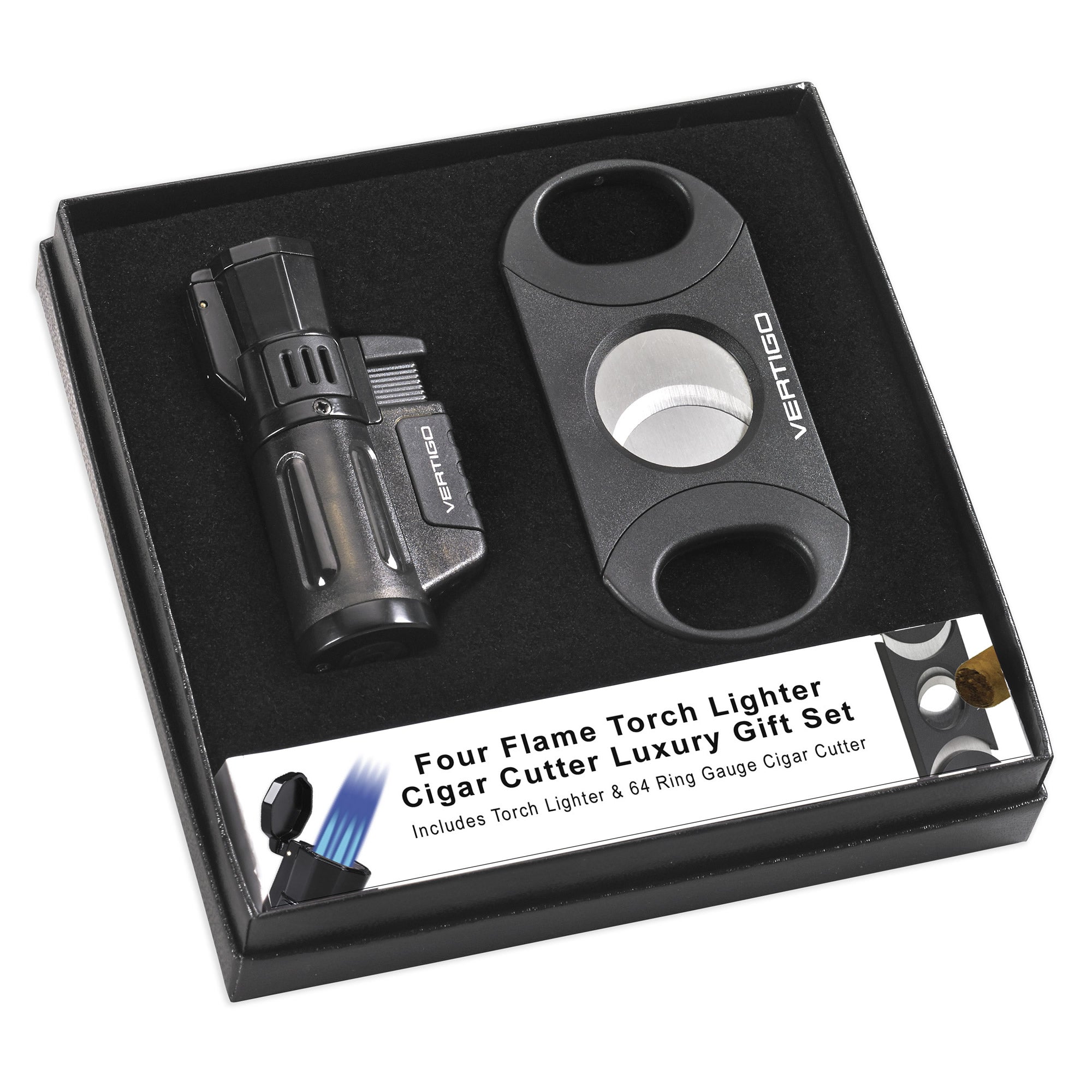 Vertigo Cyclone gift set, boxed cigar accessory set