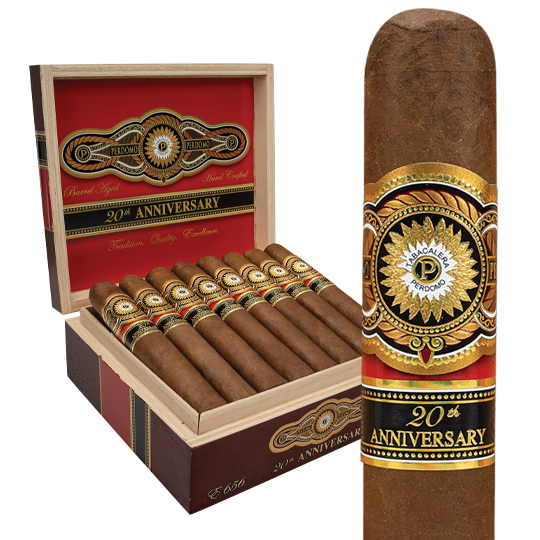 Perdomo 20th Anniversary Sun Grown cigar, single stick with band