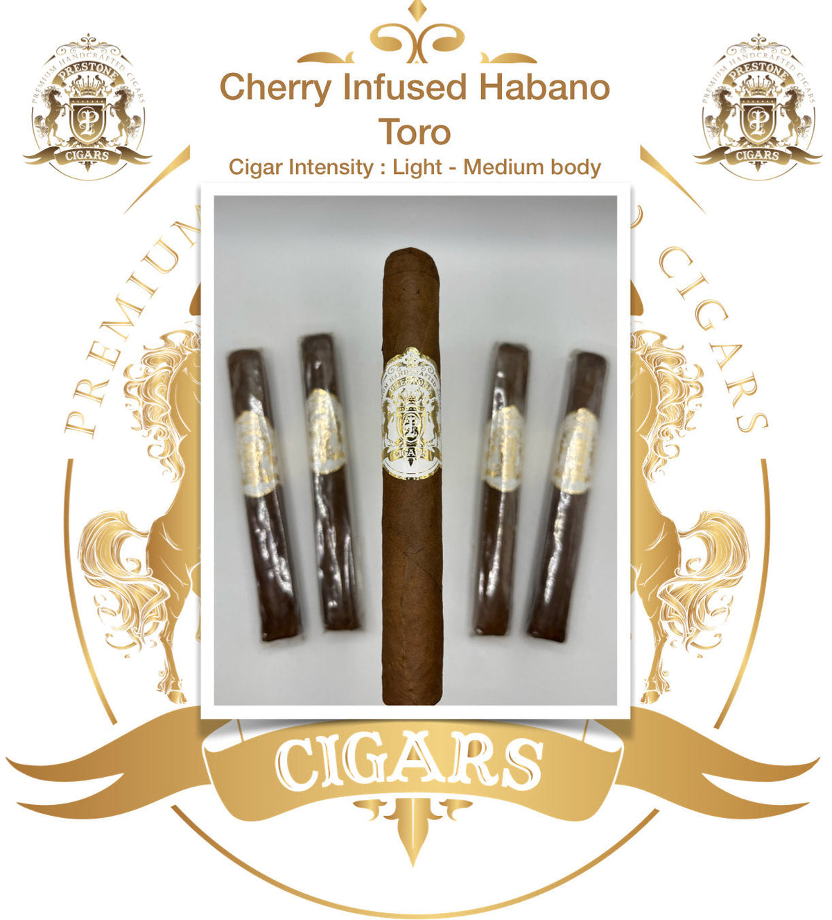 Prestone Cherry Toro cigar, single stick