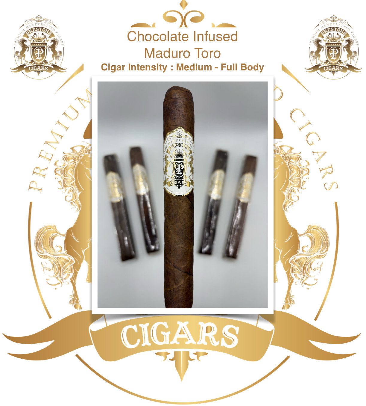 Prestone Chocolate Toro cigar, single stick