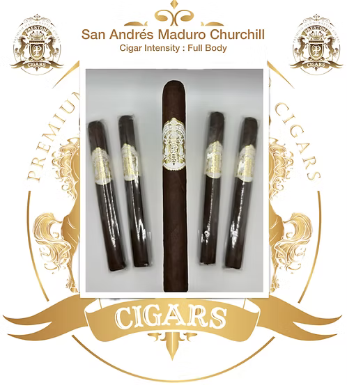Prestone Maduro Churchill cigar, single stick