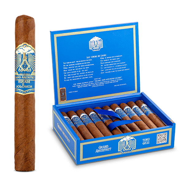 Hiram and Solomon Grand Architect cigars, brand product photograph