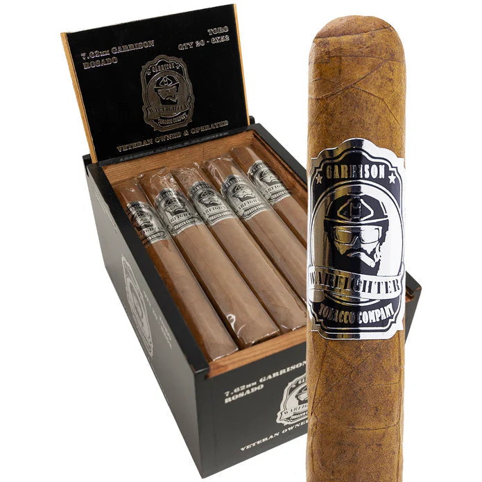 Warfighter Garrison Rosado 7.62 Robusto cigars, box
